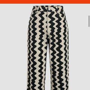 These are “Wavy Retro Straight Leg Trousers” from the shop cider website